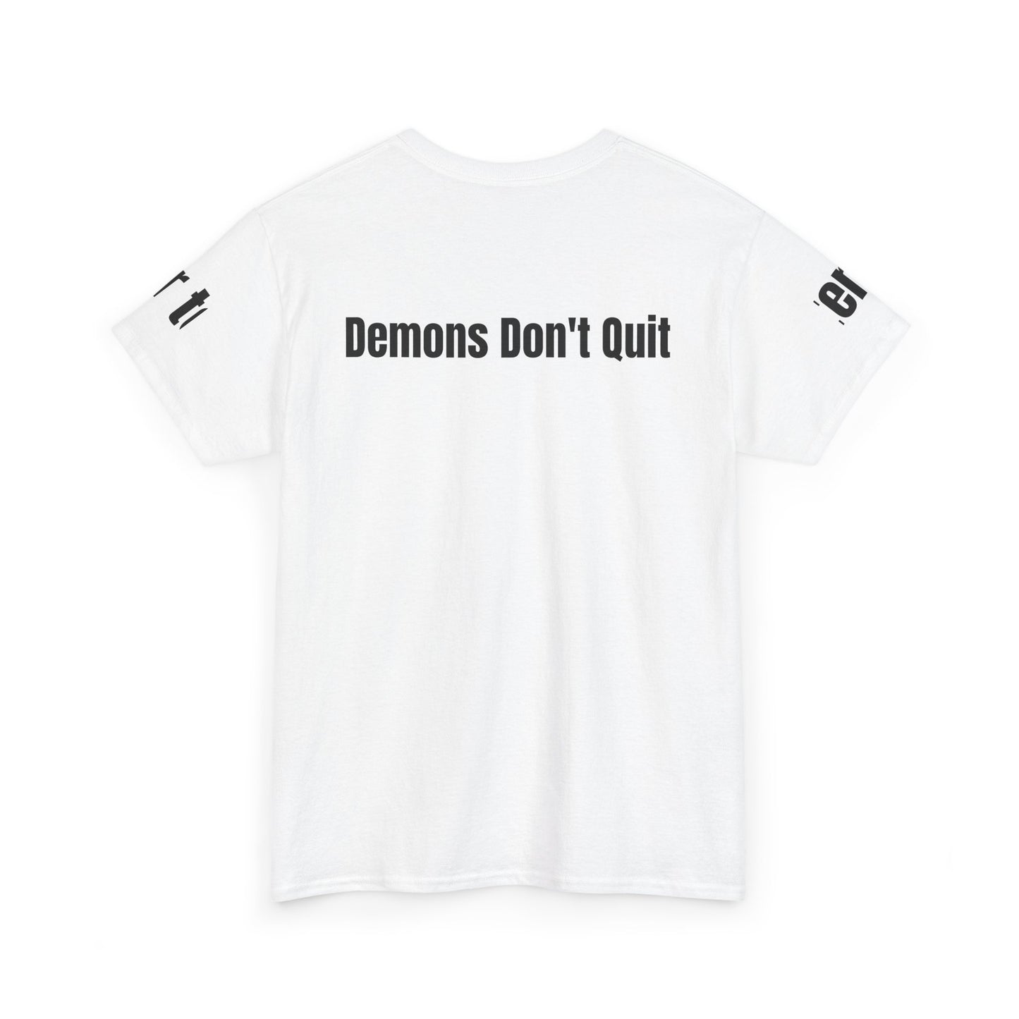 Gym Tee — 'Demons Don't Quit' Muscular Demon Workout Graphic T‑Shirt