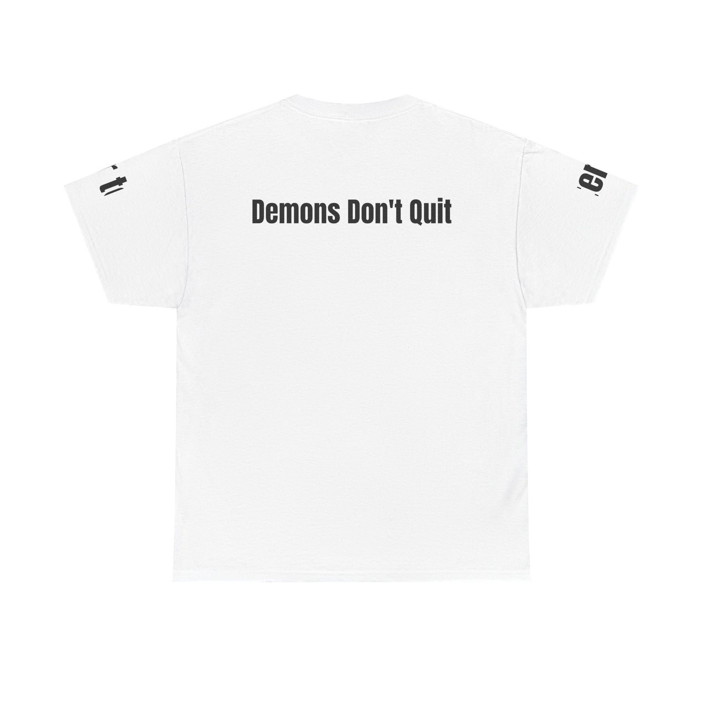 Gym Tee — 'Demons Don't Quit' Muscular Demon Workout Graphic T‑Shirt